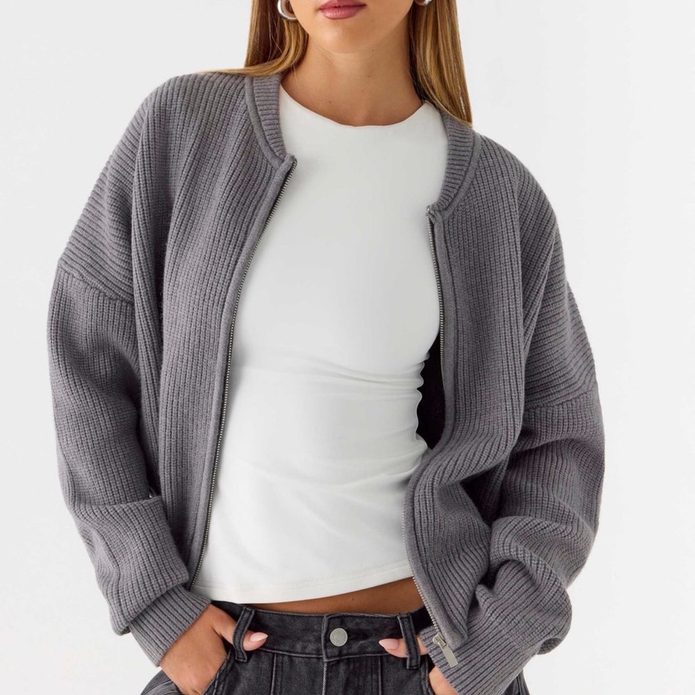 Peppermayo - Codi Zip Sweater (Charcoal